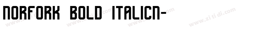 norfork bold italicn字体转换
